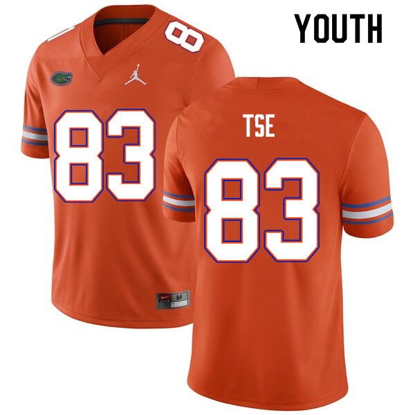 Youth #83 Joshua Tse Florida Gators College Football Jersey Orange
